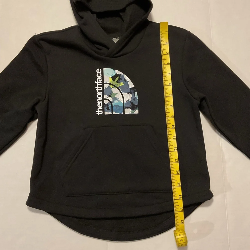 The North Face Girls Fleece Pullover Hoodie Black - Picture 3 of 9